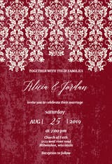 Glamor Lace - Wedding Invitation